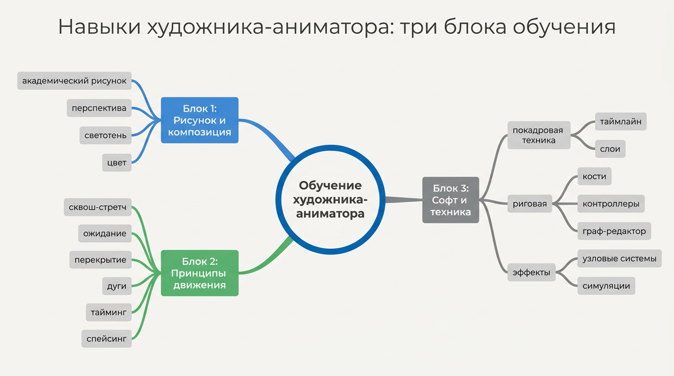 Навыки художника-аниматора